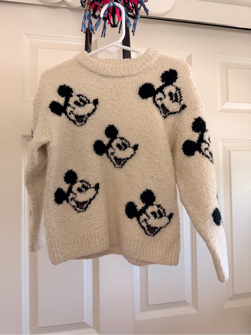 Zara Mickey Face Cozy Knit Sweater - Women